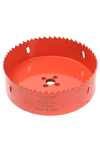 Lawazim Hole Saw 210mm - HSS Bi-Metal Cutter 44mm Height for Wood & Plastic Precision Cutting