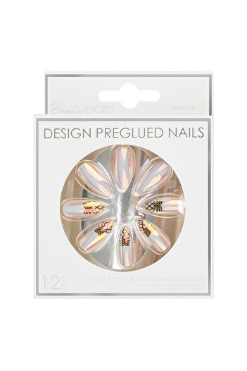 OEM Pineapple Holographic False Nails - 12pcs