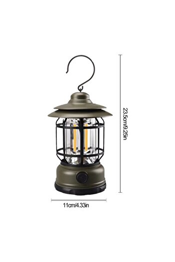 Flippy Portable camping lamp, Vintage Lantern with hook, ABS, 21 COB LED Lighting, Adjustable intensity, 5W