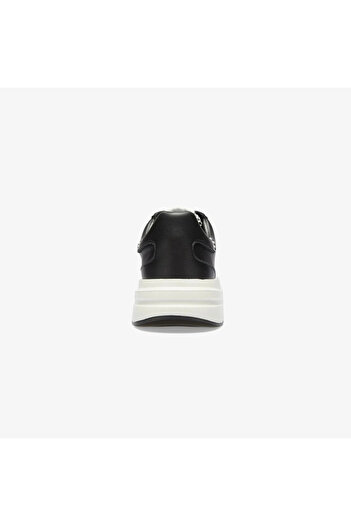 Guess Elba Men's Black Leather Sneaker Fmtlbalea12-Black
