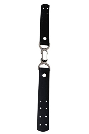 angel çanta aksesuar Black Color Hooked Bug, Lock, Silver Metallic