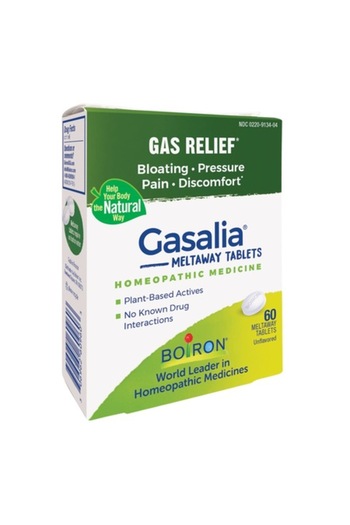 Boiron Homeopathic Treatment, Gasalia, Relieves Symptoms of Bloating, Abdominal Pressure, Aerophagia