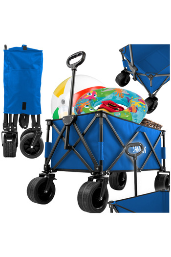 Other Cărucior de plajă, turistic, camping, transport, pliabil, roți groase, albastru