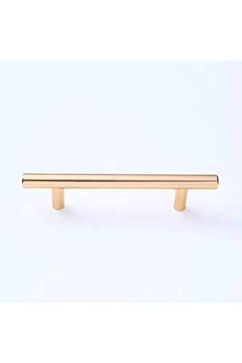 Other Gold furniture handle for wardrobe rails, drawers, classic gloss, length 128 mm
