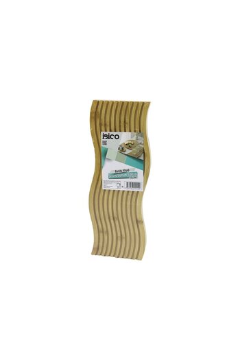 Light up Wave-Shaped - Channelled Double Sided=Flat - Channelled Wooden Bamboo Serving Presentation Board 17 X 39 X 1.5