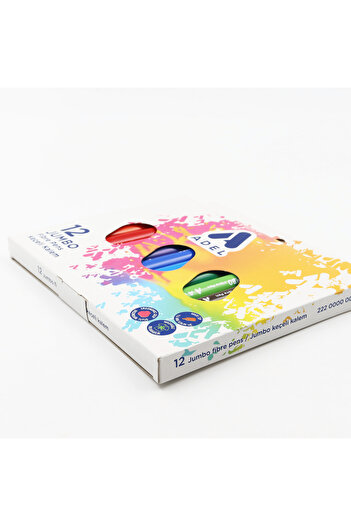 Adel Jumbo Size 12-Pack Felt-Tip Pens