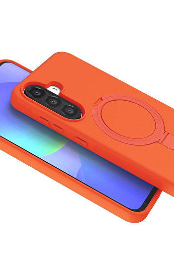 NewFace Hn-Shop Samsung Galaxy A26 Regal Magsafe Stand Cover - Orange