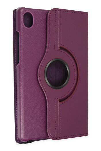 NewFace Hn-Shop Samsung Galaxy X510 Tab S9 Fe 11 Case 360 Tablet Leather Case - Plum