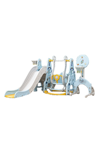 Nichiduta Garden 4in1 Astronaut Blue playground with slide, swing with removable bumper