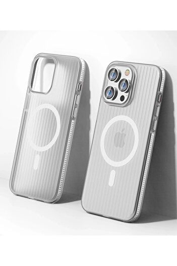 Joko Hn-Shop iPhone 15 Pro Max Line Magsafe Cover - White