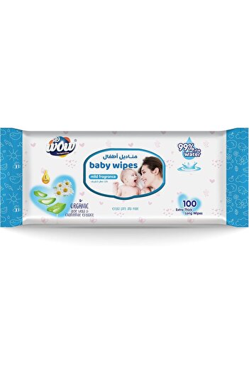 WOW Baby Wet Wipes, Extra Thick,100S 2 + 1 Pack, Pack Of 300