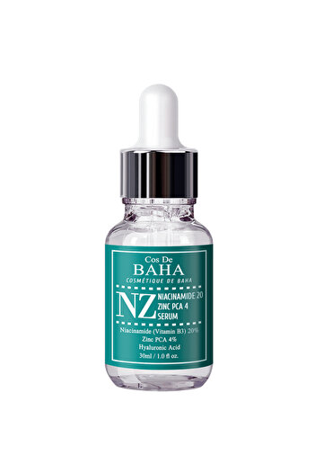 Cos De Baha - NZ Niacinamide 20 Zinc PCA 4 Serum, 30ml serum with niacinamide and zinc