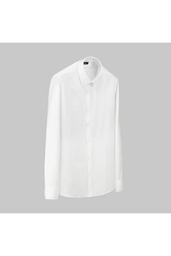 Sarar Men's Elvio Fo Woven Fabric Slim Fit White Shirt