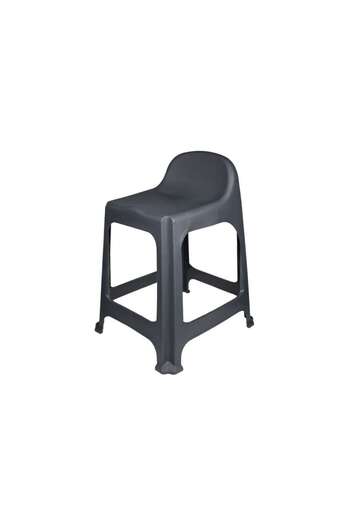 Benson Anthracite stackable chair, height 45 cm