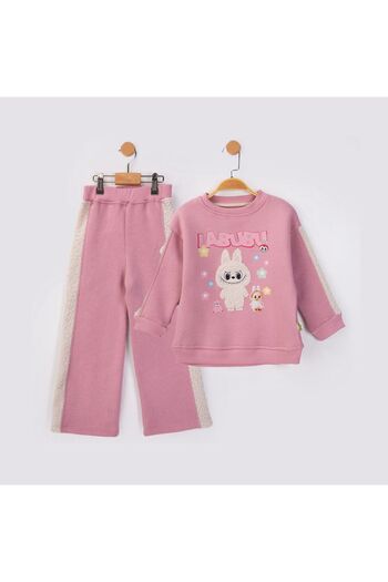 Lmn Labubu Plush Detailled 3-Piece Girl's Set