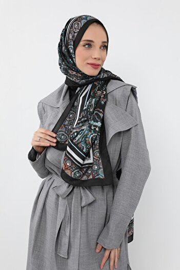 Aisha's Design Patterned Voile Shawl, Sal-104