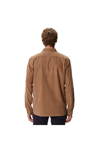 Lacoste Regular Fit Button down Collar Brown Men's Shirt Ch2414.14K