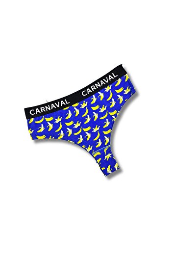 CARNAVAL SOCKS سروال برازيلي نسائي فاخر ملون بنقشة الموز من كرنفال