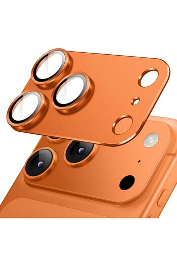 Dexmon iPhone 17 Pro Compatible Metal Camera and Lens Protector Ultra-Thin Full Coverage Tempered Glass