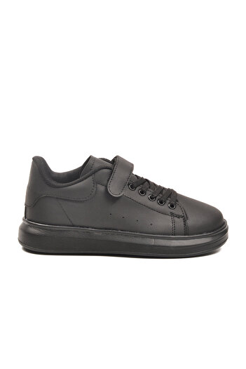 Aspor Black Velcro Unisex Children's Sports Shoes