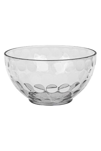 SHOPIENS Ice-cream serving bowl made of transparent plastic with dots pattern Shopiens®, round, 350 ml
