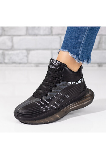 BMoD Unisex black and white sports boots MOD06748