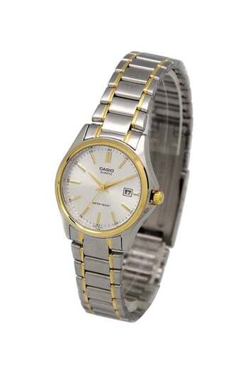 Casio Analog Wristwatch with Stainless Steel Strap Model LTP-1183G-7ADF - 28 mm - Silver/Gold for Wo