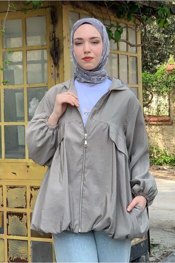 Moda Rosa 25Y7205 - Soft Green - Parachute Balloon Jacket