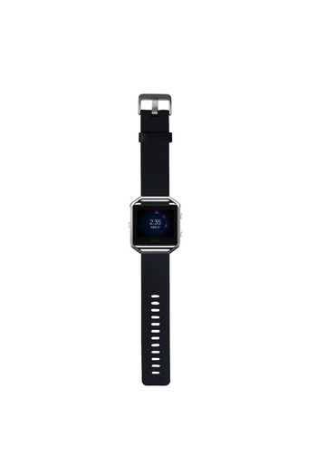 Edman silicone bracelet for Fitbit Blaze, size L, Black
