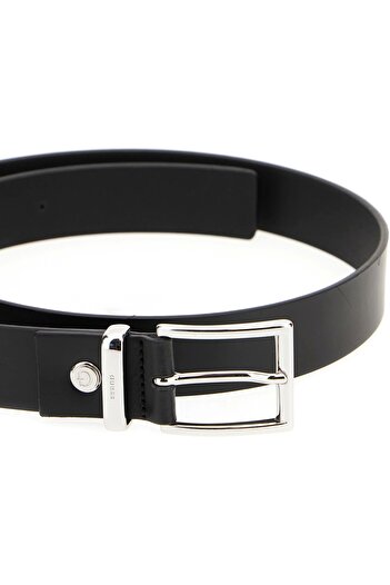 Guess Access Men's Black Adjustable Leather Belt Bm7839P5430-Bla