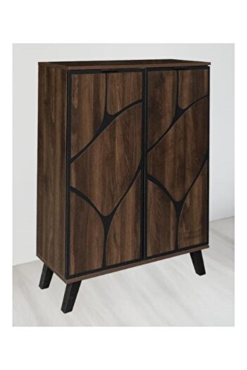 Crestj Stylish geometric design shoe cabinet