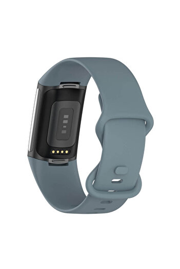 Edman Brățară din silicon pentru Fitbit Charge 5, mărimea S, albastră
