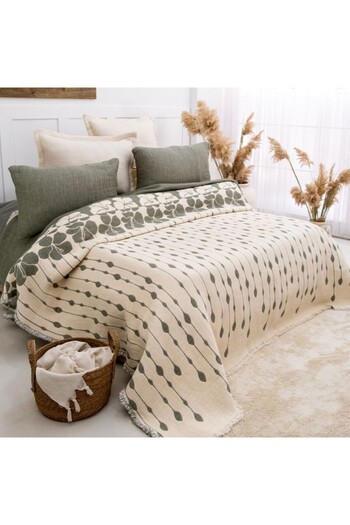 Şaheser Muslin blanket 240x260cm + 2 pillowcases, Saheser Home, Sole Verde