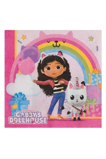 SHOPIENS Set 16 napkins for kids' party Gabby's Dollhouse Shopiens®
