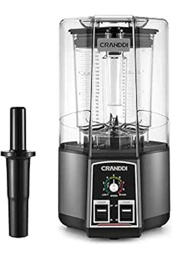 Generic CRANDDI Commercial 80oz Blender for Crushing Ice, Chopping, Grinding, Blending, 1500W Blender with T