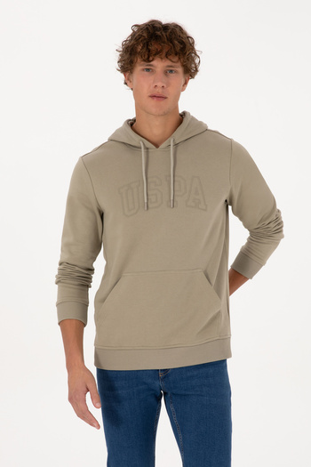 U.S. Polo Assn. Men's Light Khaki Basic Sweatshirt 50315663-Vr183