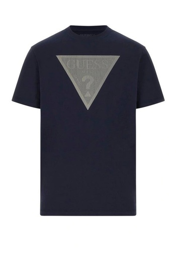 Guess Triangle Men's Navy Blue Regular Fit T-Shirt M5Bi04I3Z14-G7V2