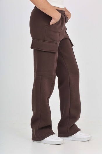 Toontoy Girl's Cargo Pocket Detailed Sweatpants