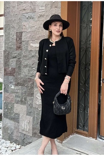 Rouge Double Knit Dress with Jacket