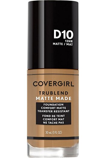 covergirl Trublend Matte Made Liquid Foundation, D10 Golden Caramel, 1.014 Fl Oz ( 1 Pack )