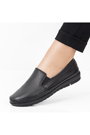 BMoD Black women's casual shoes, made of genuine leather MOD03653