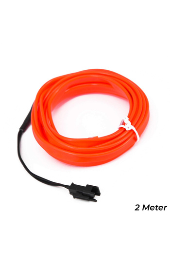 DEFAONS 2M EL Wire LED Light Strip for Car Interior, Neon Glow for Dashboard & Console