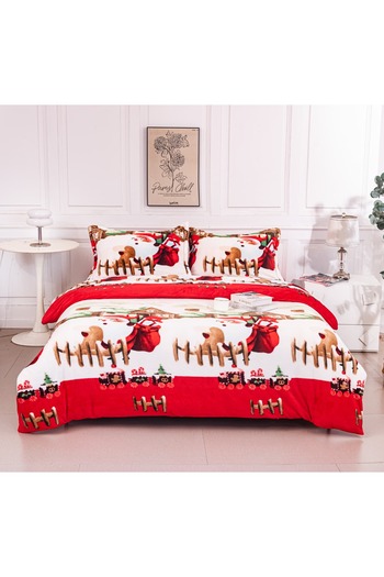 CHIRASO CHIRASO, COCOLINO Linen, ELASTIC Fitted Sheet compatible with 160 and 180x200 Duvet Cover 2 Sides Pillowcase