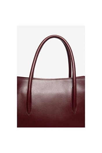 ANNA FELLINI Women's Leather Bag, ANNA FELLINI, Hanna 5, Burgundy, 30x12x30 cm