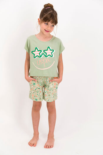 U.S. Polo Assn. U.S. Polo Assn Girls' Green Shorts Set