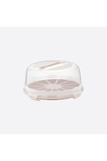 Se Yank Haus Cake Pastry Storage Container, Lockable Glass Transport Box Large Size