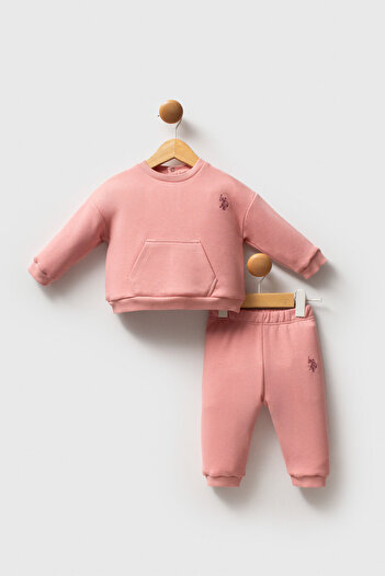 U.S. Polo Assn. U.S. Polo Assn Baby Girl Pink Baby Sets