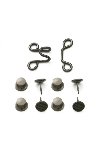 SPELT Pants Dress Tightening Needle Seamless Waist Reduction Clip Apparatus Belt Metal Plain Dark Gray