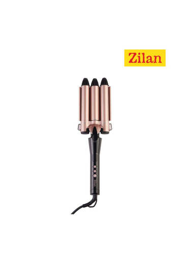 OEM Zilan Hair Curler - 3 Elements, Maximum Temperature 210°C, Ceramic Surface