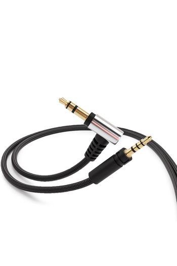 PadForce Audio Cable for Sennheiser Momentum 1, Momentum 2.0 headphones, Length 1.30m - Without Microphone
